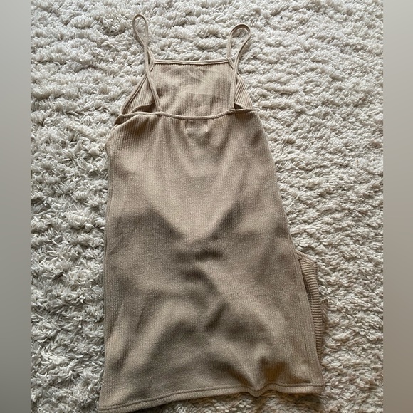 Sabo Skirt Tan Knit Tie Dress (s) - Picture 3 of 5